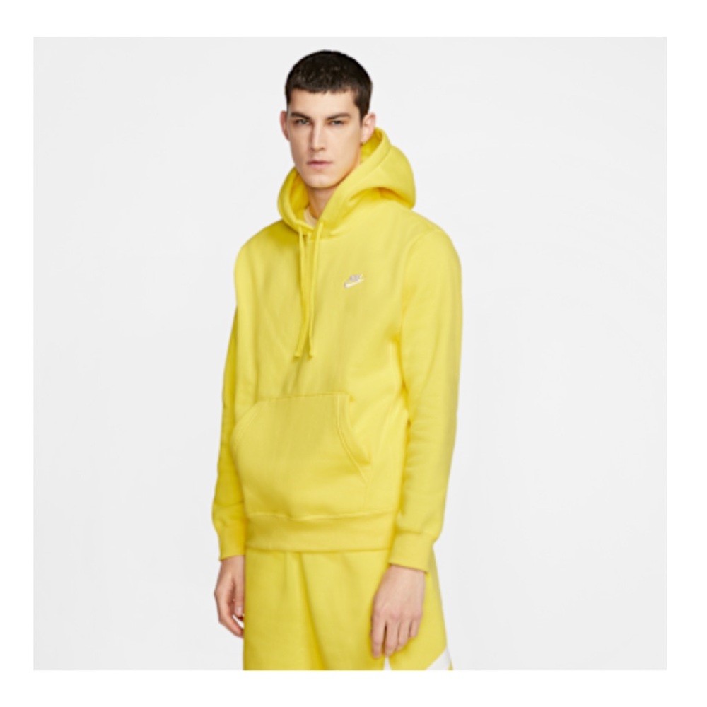 Nike Sportswear Club Fleece Pullover Hoodie women’s  M Vivid Sulfur Yellow